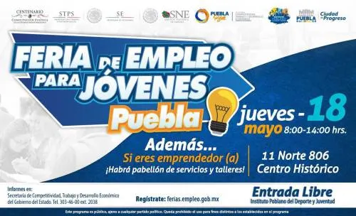 Ayuntamiento y Gobierno del Estado invitan a la Feria del Empleo para Jóvenes 2017