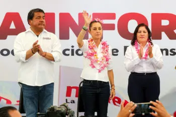 La amarga visita de Sheinbaum