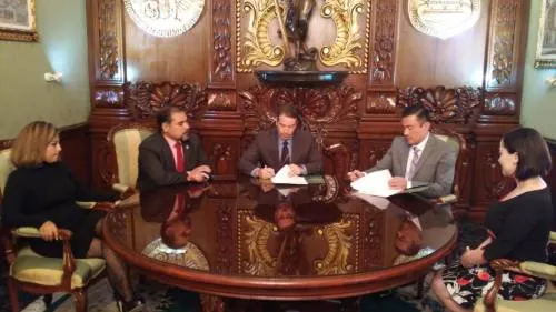 Firman convenio de colaboración académica la Escuela Libre de Derecho de Puebla y el Promejud PMJ