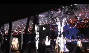 Iluminan Puebla con 15 km de luces de navidad