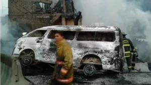 Despiden a los muertos de explosión de pipa en Xalostoc
