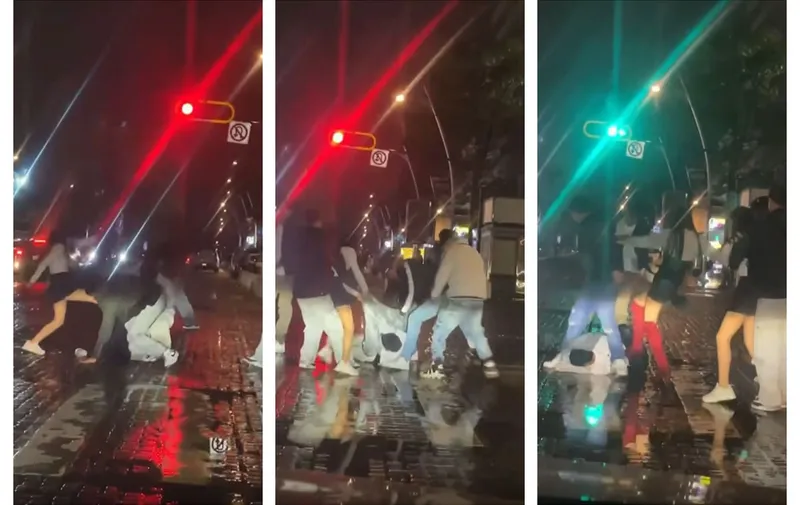 Graban golpiza a joven afuera de bares de la avenida Juárez en Puebla; suman siete riñas en dos años