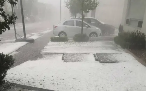 Granizada vuelve a sorprender a Guadalajara