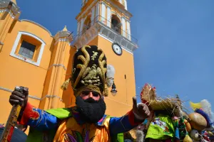 Saldo blanco en San Pedro Cholula por Carnaval