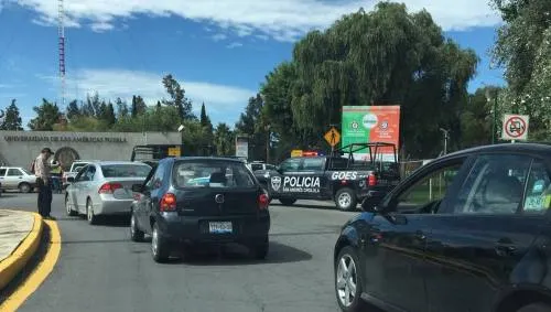 Realizó Ayuntamiento de San Andrés operativo a la Udlap, cerró acceso a alumnos