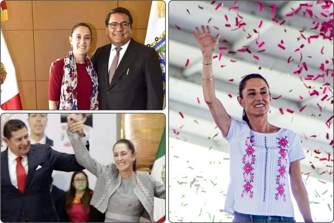 Claudia Sheinbaum y los aspirantes poblanos