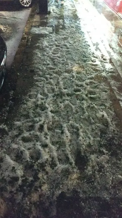 Fotos: Granizada afecta varias vialidades de la capital