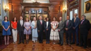 Fortalecen INE y Presidencia colaboración de cara al 2024
