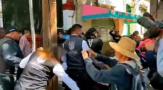 Desalojo Protesta Alcaldia Cuauhtemoc