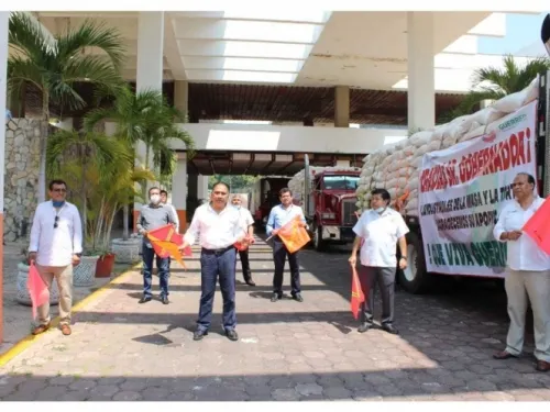 Da banderazo Héctor Astudillo para la distribución de mil toneladas de maiz