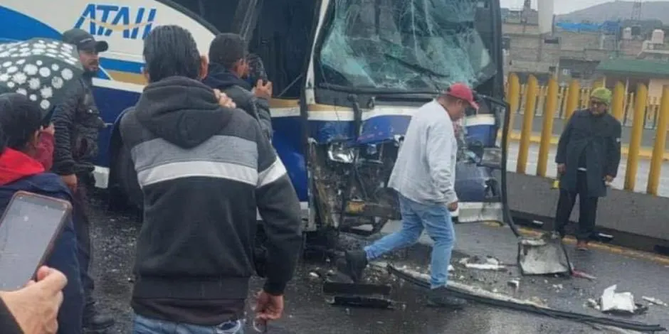 Accidente carretera México Puebla