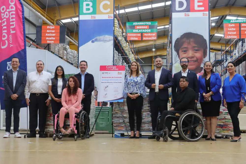 Ayuntamiento de Puebla renueva el convenio con el banco de alimentos