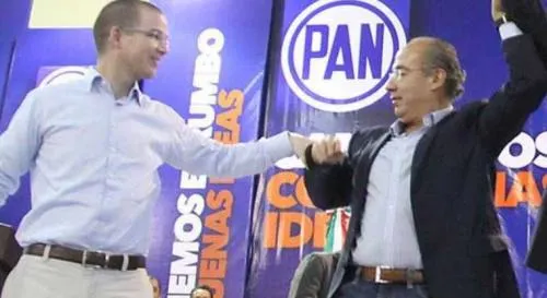 Felipe Calderón y Moreno Valle unen reclamos contra Anaya