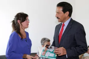 Camila Vallejo se reúne con Alfonso Esparza