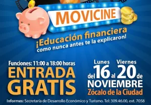 Ayuntamiento promueve educación financiera, a través del cine