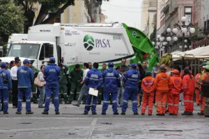 Refuerzan servicio de recolección de basura de la ciudad de Puebla