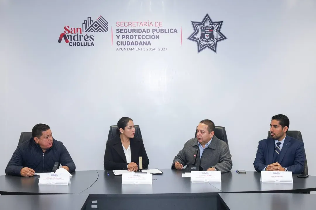 Instala Guadalupe Cuautle mesa de seguridad y justicia en San Andrés Cholula