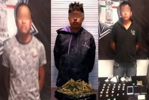 Detienen a hombres que llevaban cocaína y marihuana