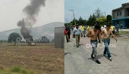 Pobladores de Acajete corretean a policías e intentan linchar a dos delincuentes