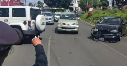 Se registra aparatoso accidente vehicular en La Paz