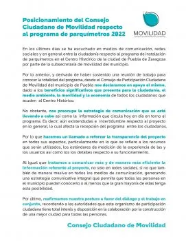 Consejo Ciudadano de Movilidad avala instalación de parquímetros en Puebla