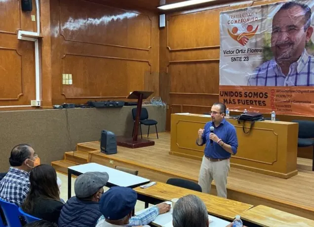 SNTE 23 engaña a maestros con reuniones sindicales para presentarles al ‘candidato oficial’