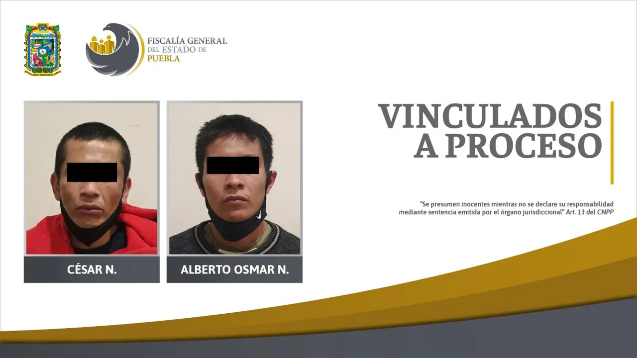 César N. y Alberto Osmar N., fueron detenidos y puestos a disposición del Agente del Ministerio Público
