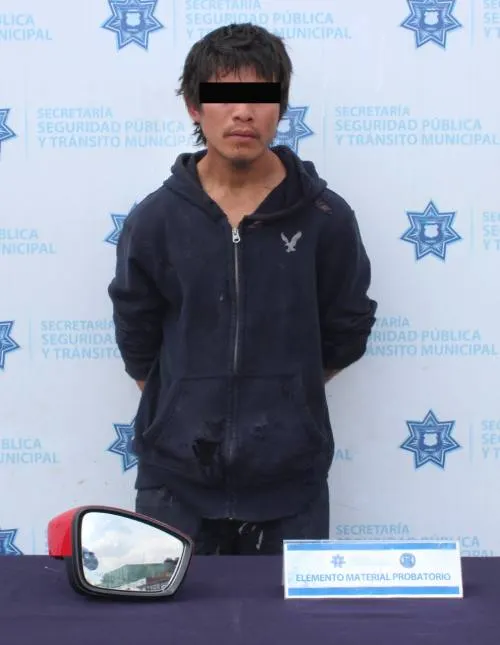 Aseguran a probable responsable de robo de autopartes
