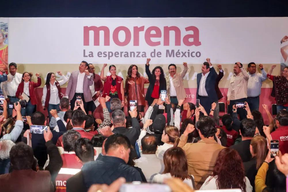 Visita de Luisa Alcalde, dirigente Nacional de Morena