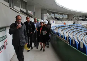 RMV supervisa avances de la remodelación del estadio Cuauhtémoc