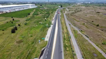 Con mercado y obra carretera se impulsa el desarrollo y la economía en Huejotzingo