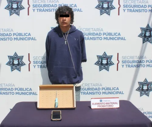 Detiene Policía Municipal de Puebla a hombre por robo a transeúnte