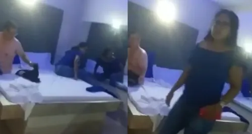 Mujer descubre a su nuera siendo infiel en habitación de motel