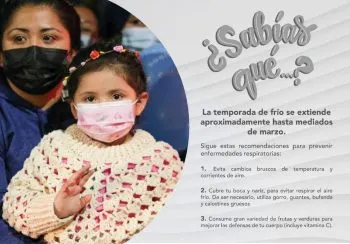 Protección Civil de Atlixco da recomendaciones por la llegada de frente frío