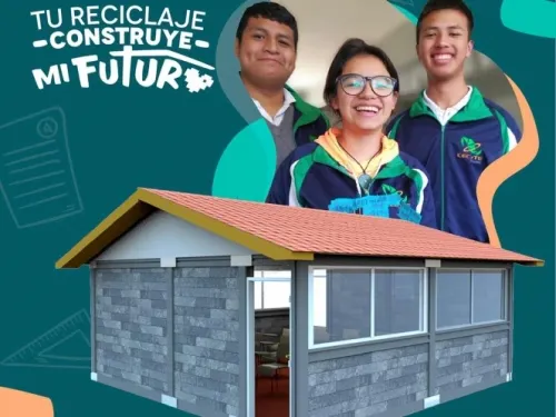 Construyen en Sierra Norte de Puebla aula con material reciclado