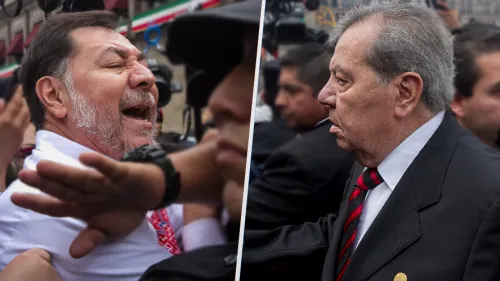 Primer ‘round’ de Fernández Noroña en San Lázaro fue contra ¡Muñoz Ledo!