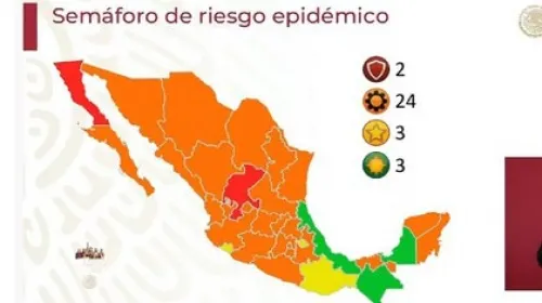 Veracruz pasa a semáforo verde por Covid; Baja California y Zacatecas, en rojo