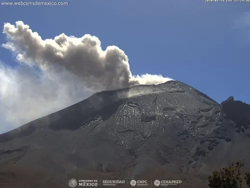 Sin cambios, el nivel de alerta del Popocatépetl