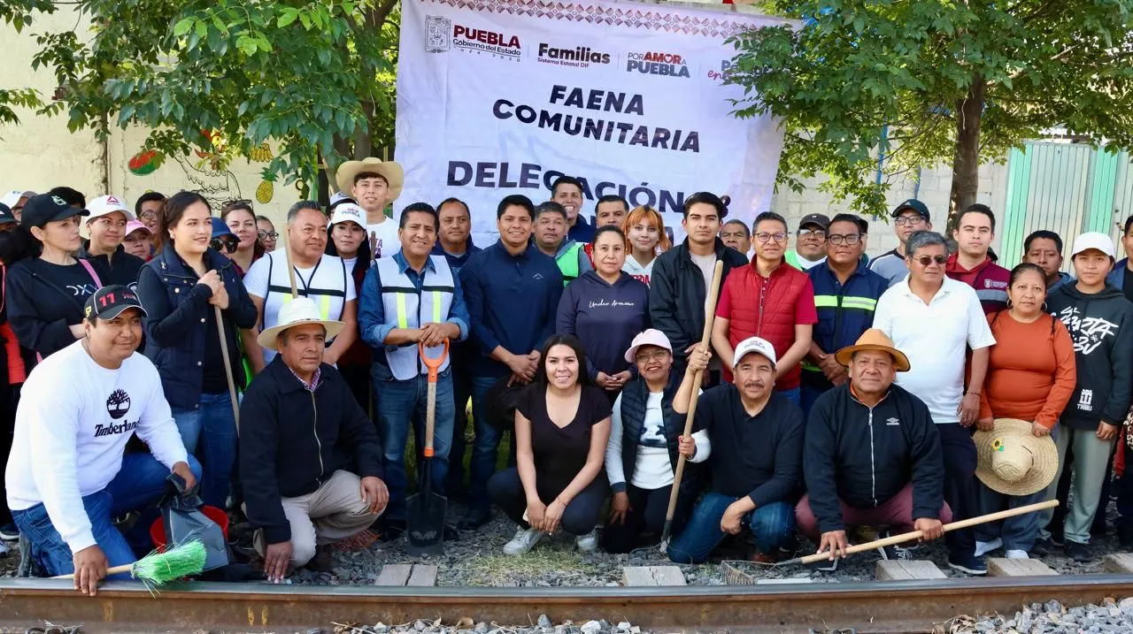 SEDIF fomenta valores durante Faena Comunitaria en Cuautlancingo