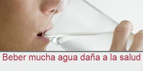 Beber mucha agua daña a la salud