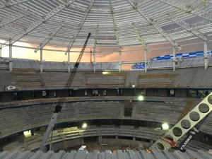 El Coliseo Puebla avanza en su edificación