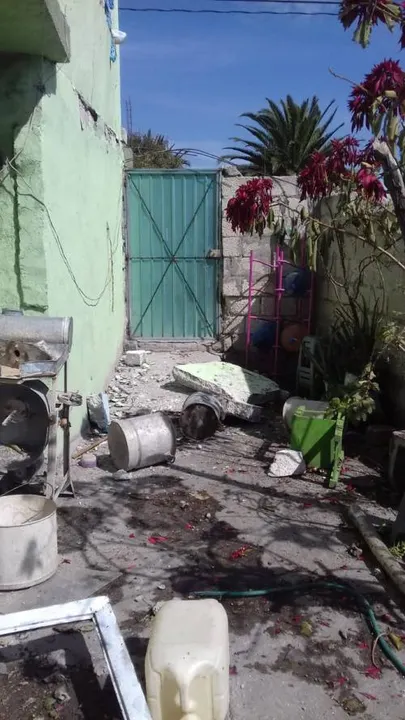 Cinco personas lesionadas, entre ellas dos niños, saldo de explosión de tanque de gas en Quecholac
