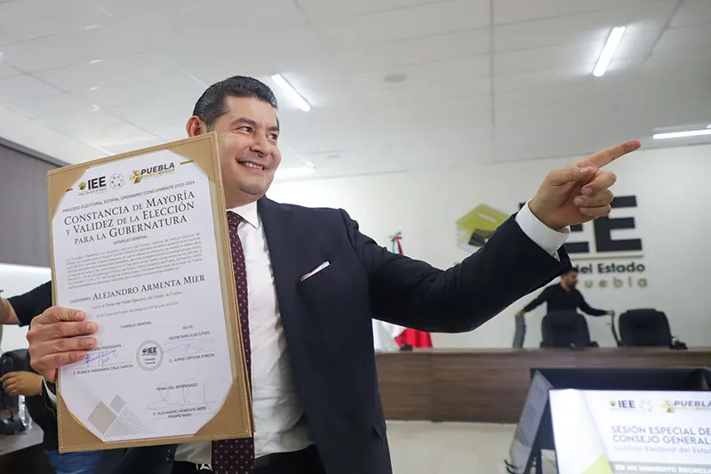 Armenta gobernador y el más votado en la historia de Puebla