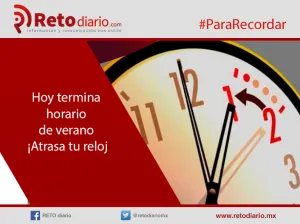 ¿Ya saben cómo cambiar su reloj este sábado?