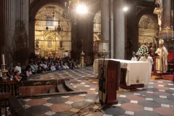 Este Jueves Santo, la Catedral de Puebla celebró la Misa de la Cena del Señor