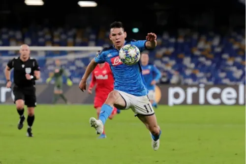 Chucky Lozano consigue su primer gol en Champions con Nápoles y empata 1-1 contra RB Salzburgo