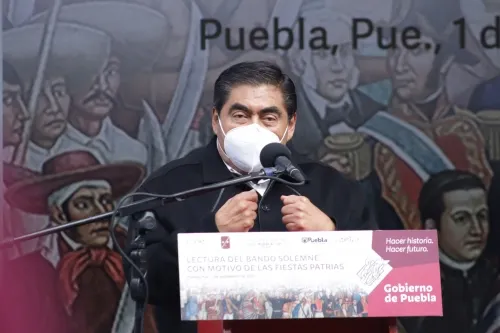 Pese a un año turbulento por el COVID-19, Puebla tendrá festejos patrios: Barbosa 