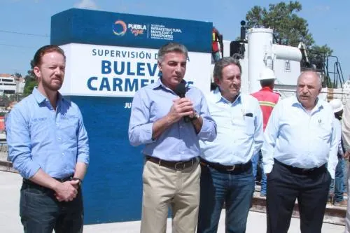 Tony Gali y Luis Banck supervisan construcción del bulevar Carmelitas