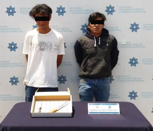 Detiene SSPTM a dos personas por portación de instrumentos prohibido