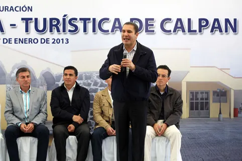 RMV inaugura intervención turística en Calpan